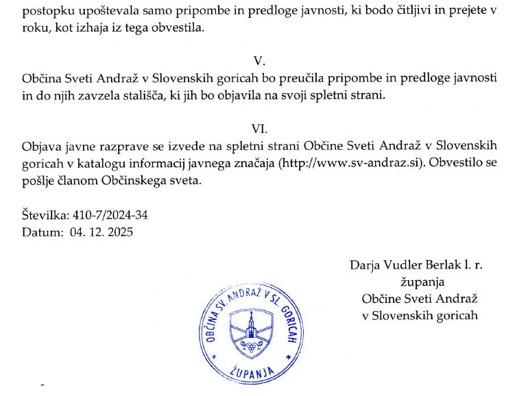 Javna razprava proračun  - 2026 2 del